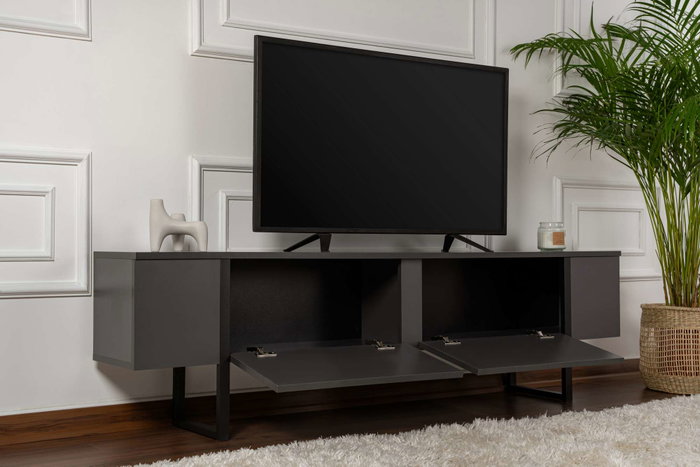 Nordure Soporte para TV Serenity Antracita y Negro